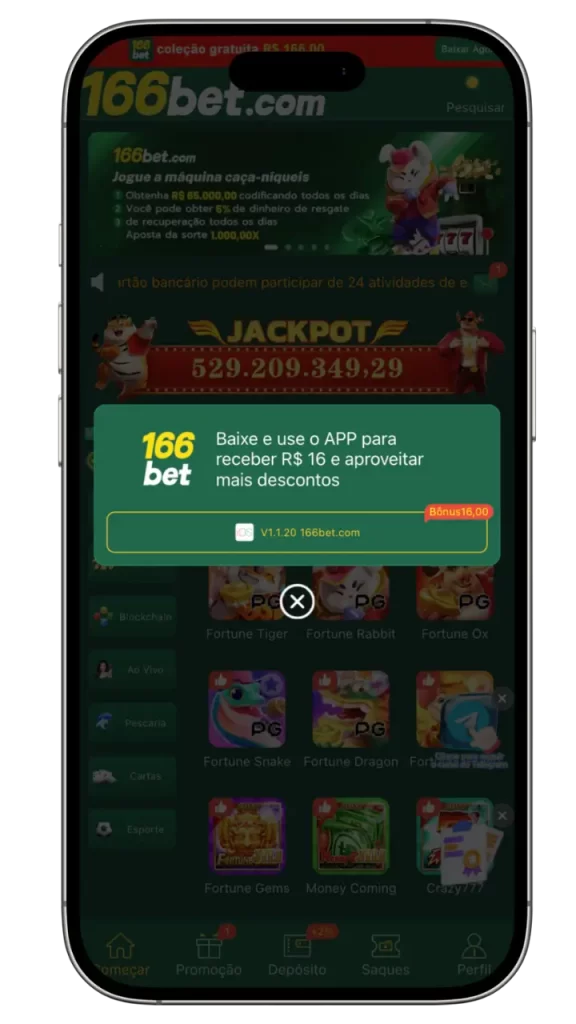 Como baixar o aplicativo 166bet
