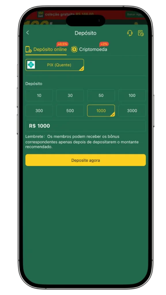 166bet Depósito PIX