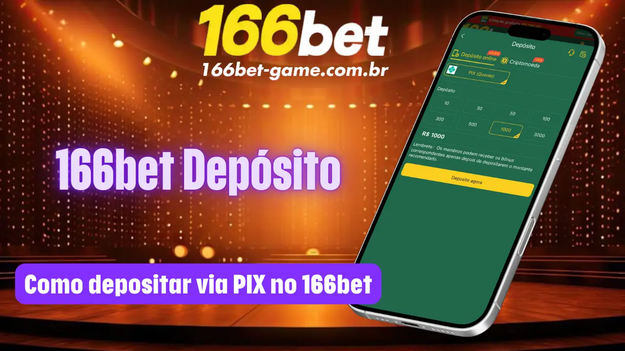 Como depositar via PIX no 166bet